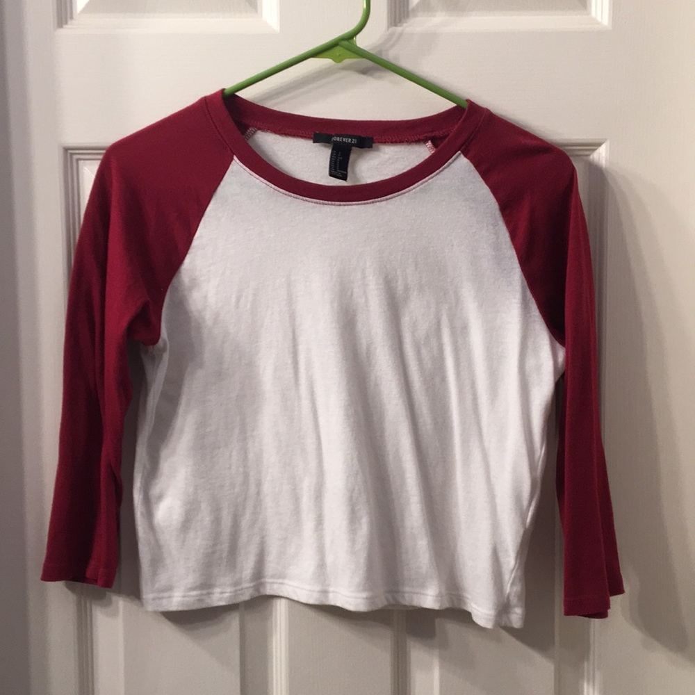 Cropped Baseball Tee - Picture 2 of 2